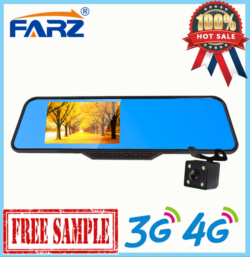 Manual Vehicle Traveling Data Recorder Car Mirror Camera Hidden In HD DVR Smart Rearview GPS Android