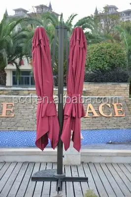 Beautiful Coffee Promotional Transparent Umbrella with Base parasol umbrella supplier outdoor sun umbrella supplier