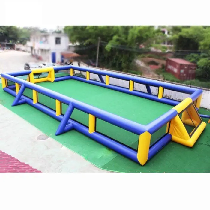 10 years factory directly sell inflatable soccer ball pitch inflatable football field soccer training equipment set