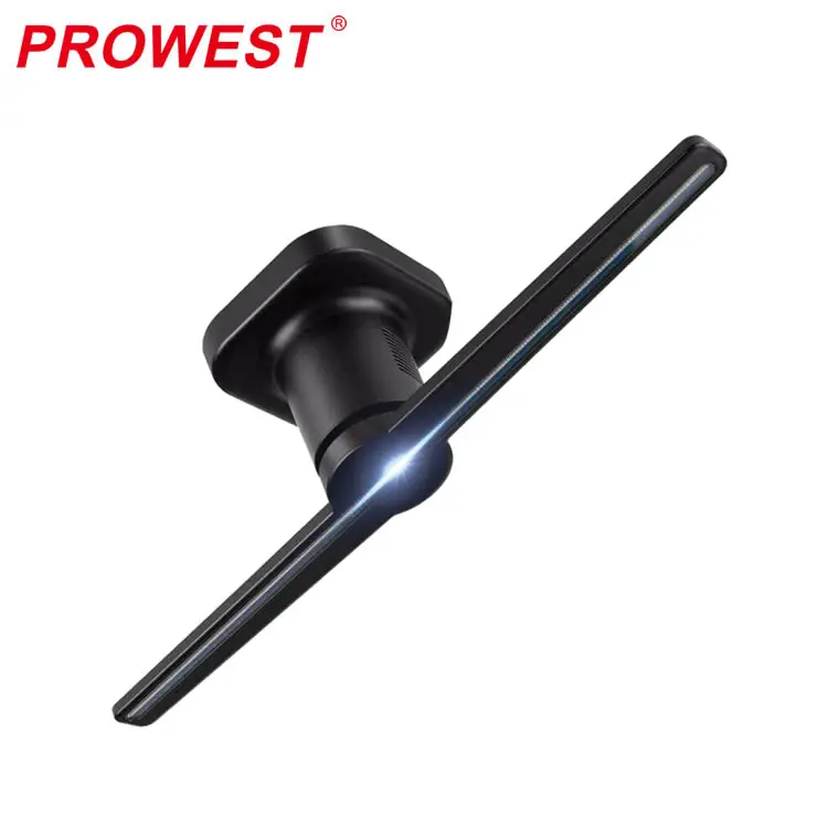 PC and TF card play nake eye 3D hologram advertising fan 15W led holographic display 3D hologram advertising light