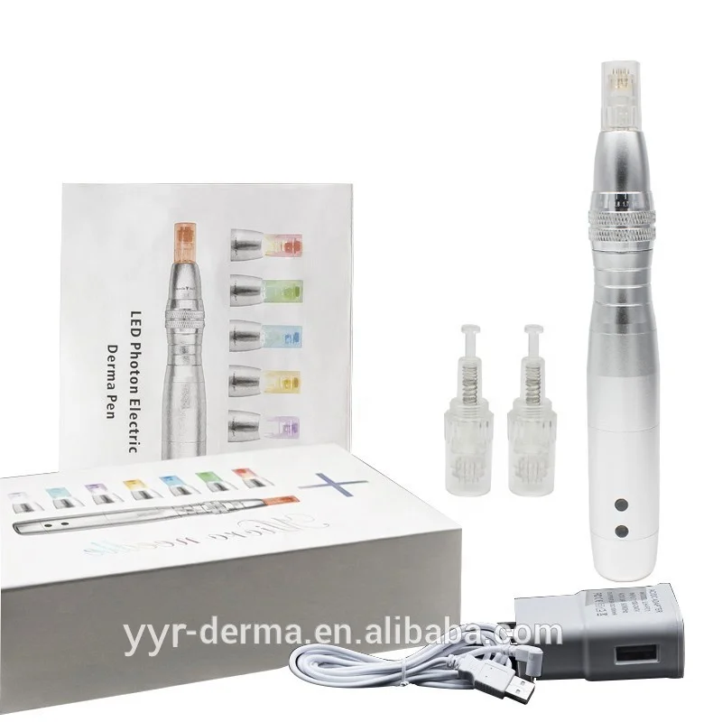 YYR перезаряжаемая микроигла ручка Dermapen 7 цветов светодиодная фотоновая электрическая