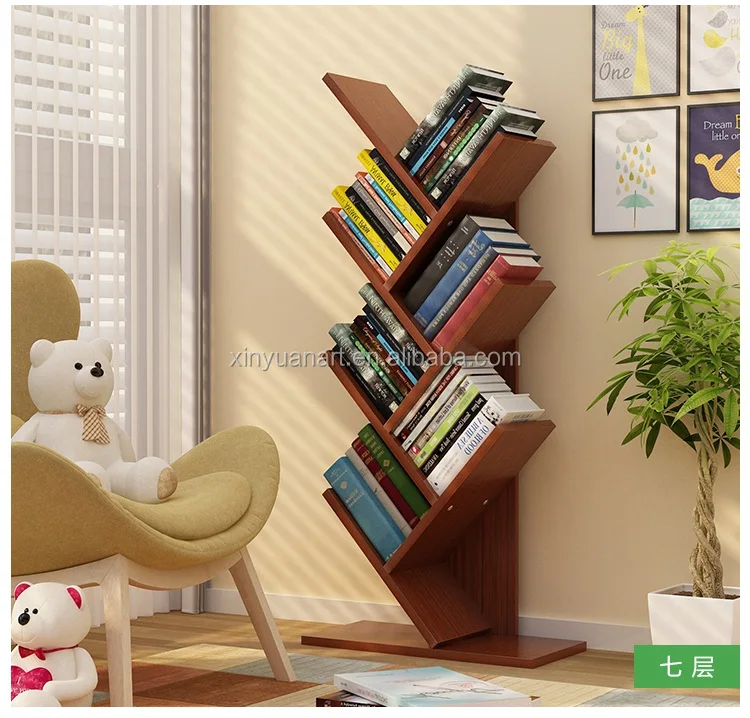 T sharp convinient kids wooden book shelf