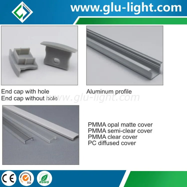 
Hot sale U shape Aluminum led Profile for led strip 