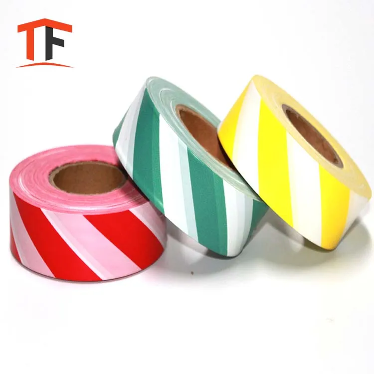 
High quality non adhesive PE flagging danger tape for police and danger area safety purpose 