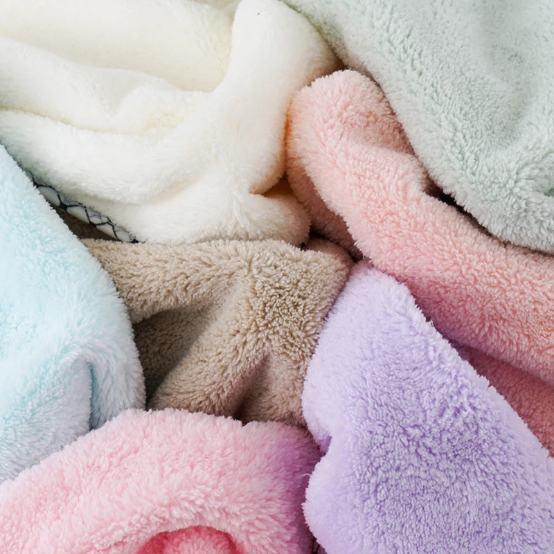 China Manufacturer Gift Coral Fleece Soft Water Absorbent Custom Microfiber Small Face Wash Towel