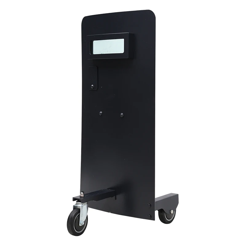 Wheel Type steel bulletproof bullet proof Ballisitc Shield with windshield glass window for sale