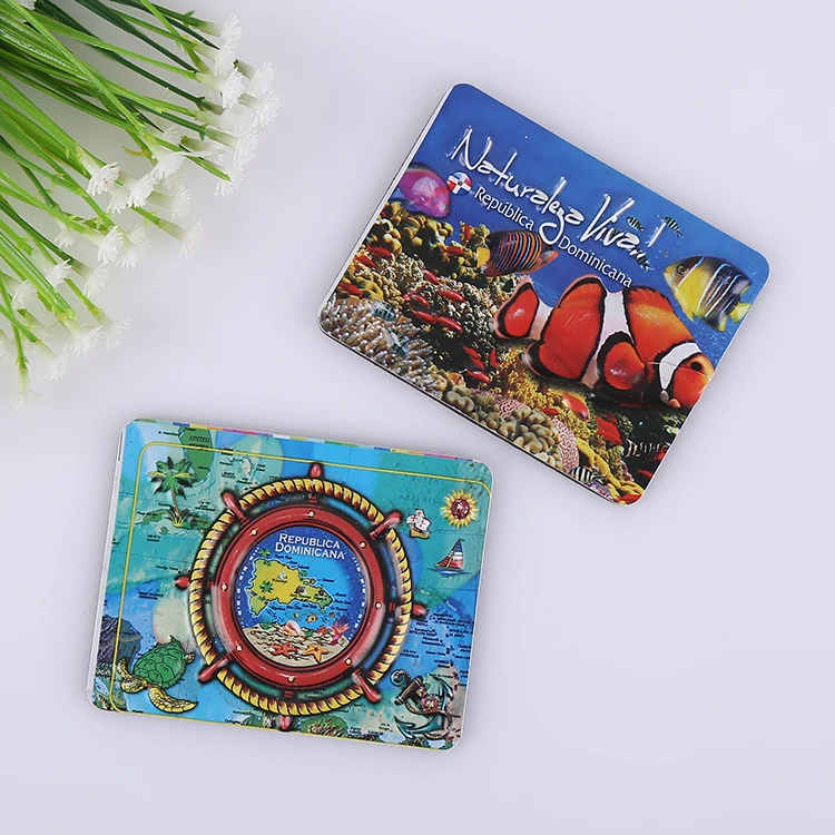 customised 3d PVC lenticular rubber polyester fridge refrigerator magnet stick
