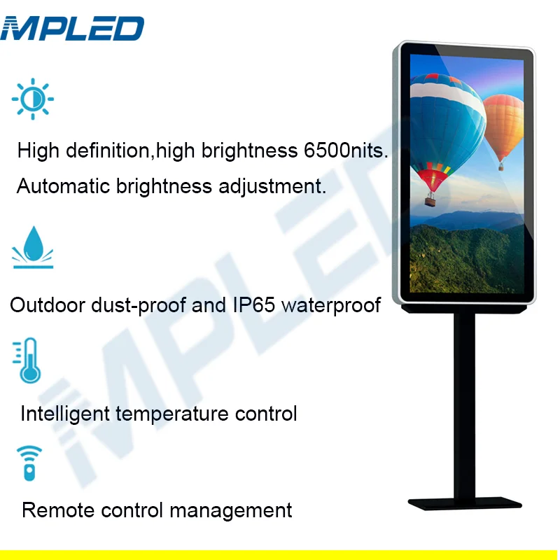 75inch LED Billboard 3G 4G Wireless Control Outdoor LED Billboard