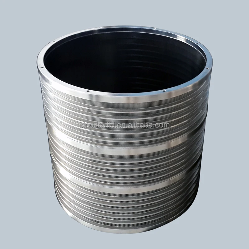 paper pulp screening second stage pressure screen basket