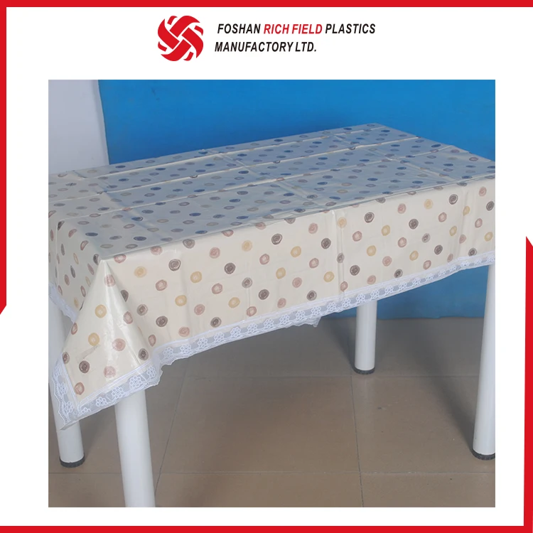 Personalized Custom Fancy Cheap Lace Plastic Tablecloth
