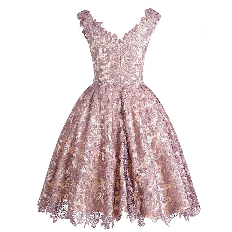 2019 г., милое короткое Кружевное цельнокроеное вечернее платье в западном стиле для девочек