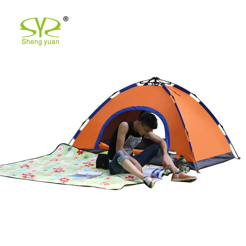 Wholesale 2 person sunproof polyester fabric outdoor tents camping