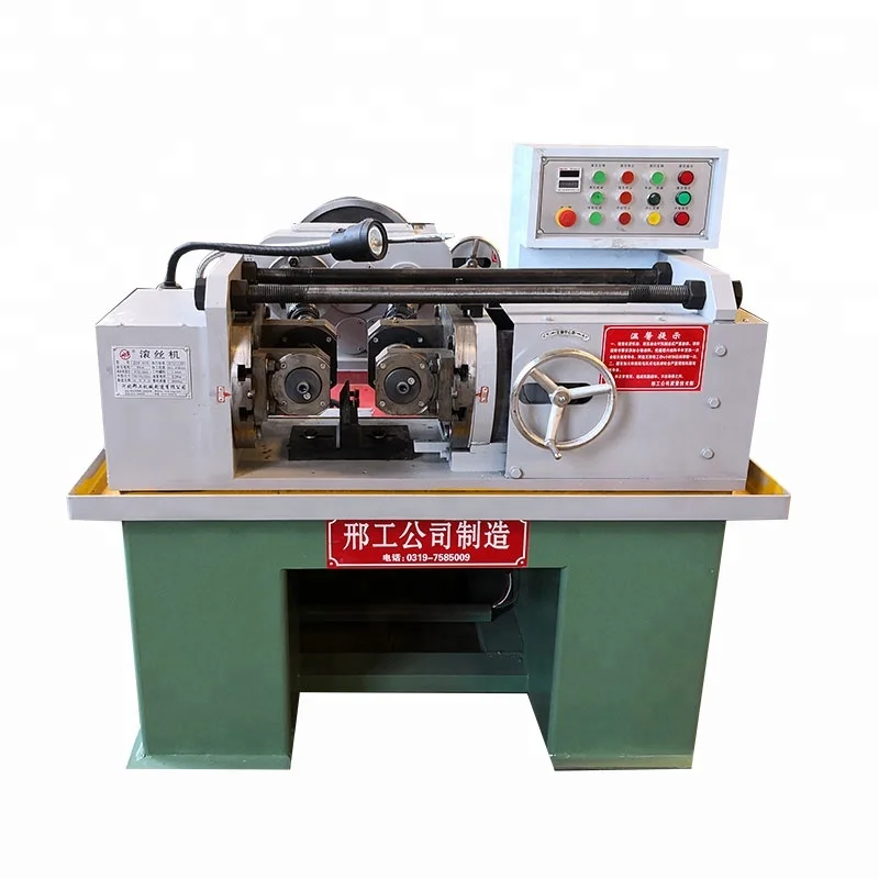 steel bar knurling threaded rod machine