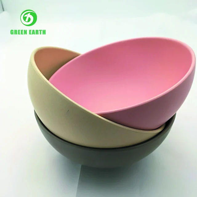 
eco friendly bamboo fruit bowl Customized pattern plastic kids bowl hot sale coconut shell bowl 