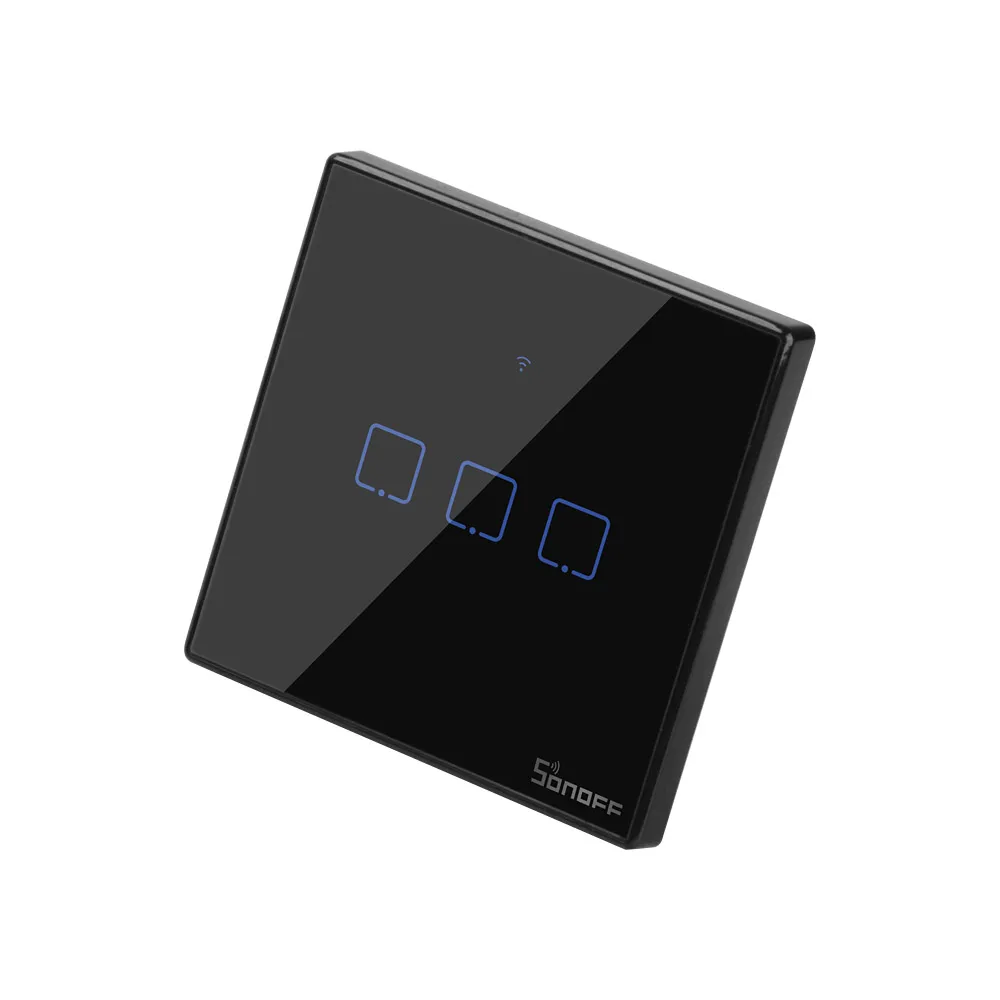  Настенный сенсорный выключатель SONOFF T3UK 3C TX с Wi-Fi 3 клавиши дистанционное управление через приложение/голос/RF автоматизация умного дома работает