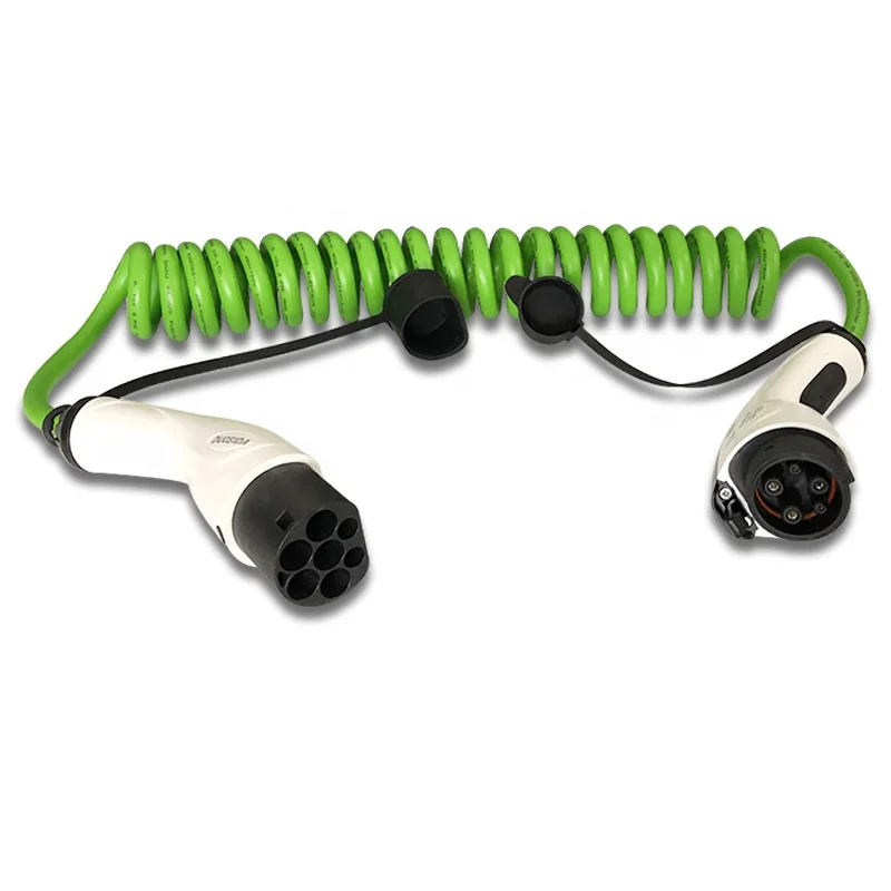 TUV U L certificated 16A 32A type 1 to type 2 ev charging cable