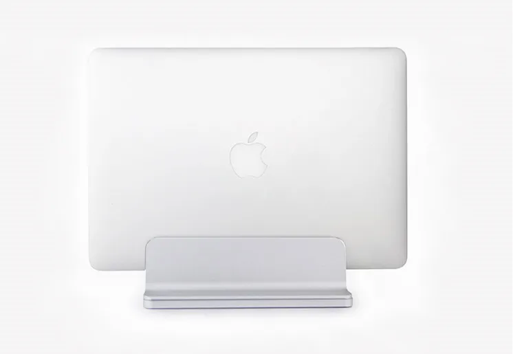 Aluminum width adjustable   desk vertical laptop mount stand for Macbook ipad tablet