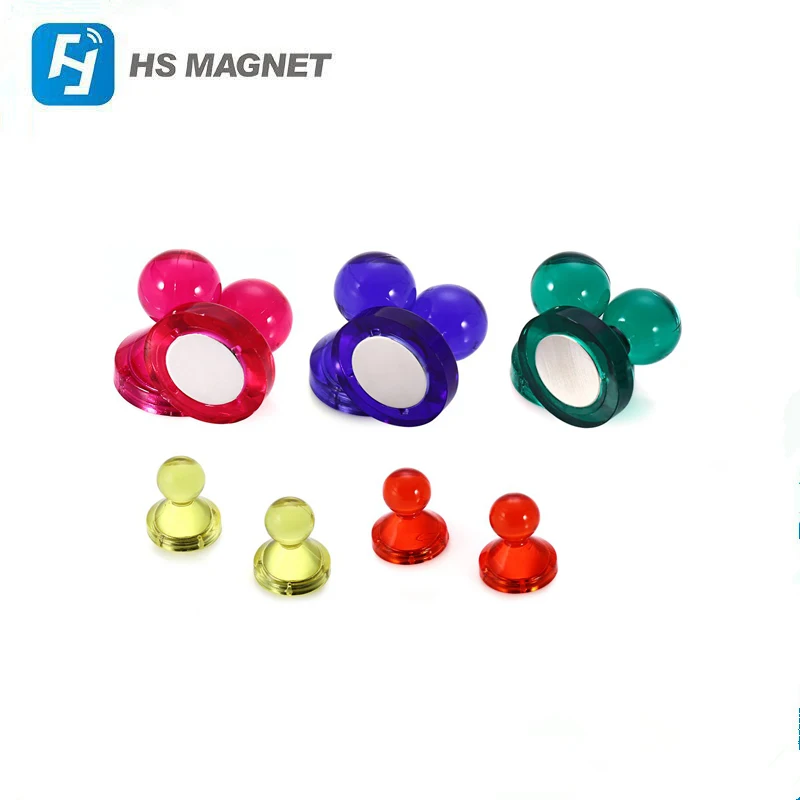 super Chinese factory manufacture different color durable magnetic push pin for Education