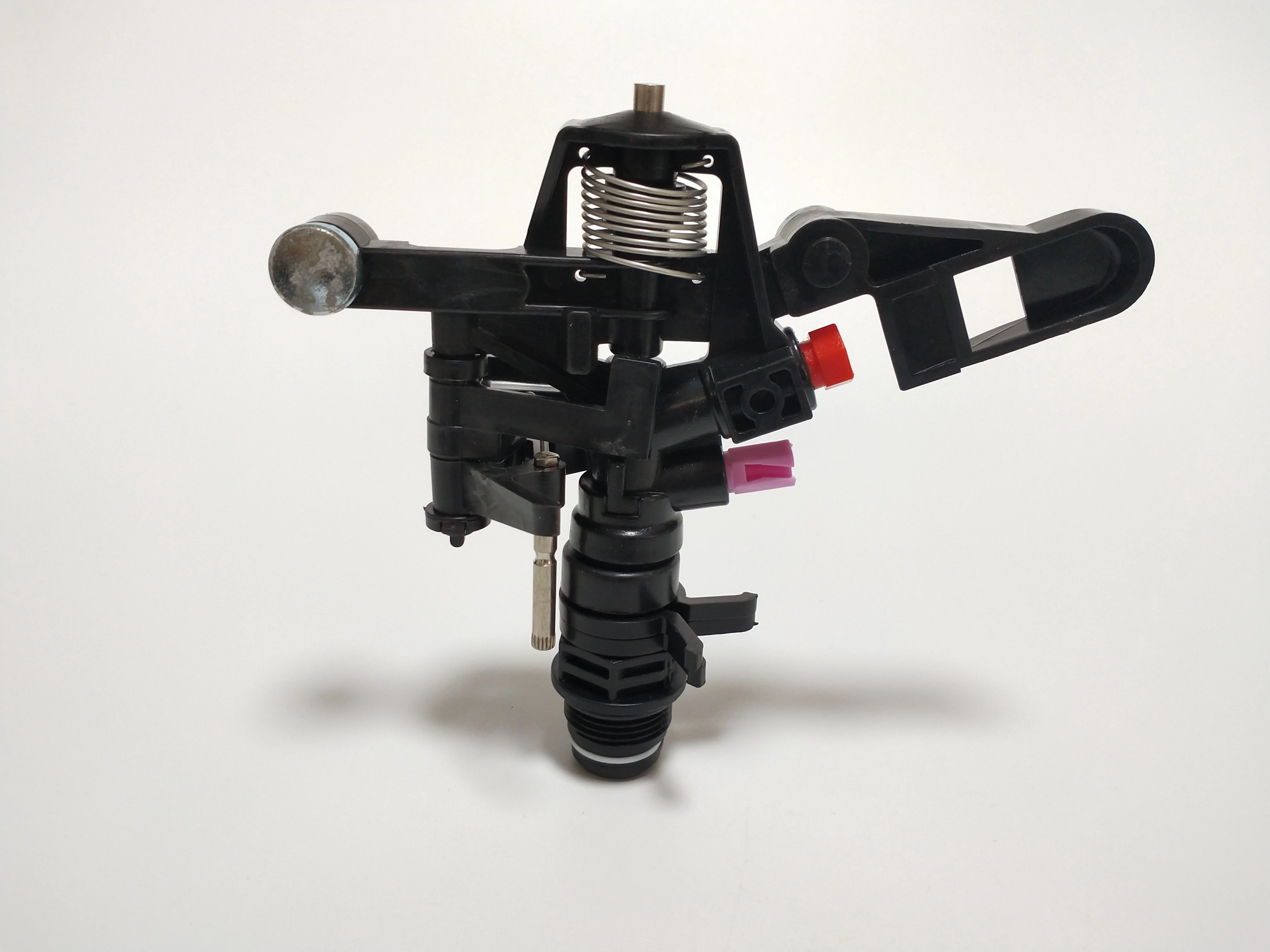 3/4' High Quality Adjustable Plastic Impulse Water Sprinkler With Plastic Nozzles Plus Size