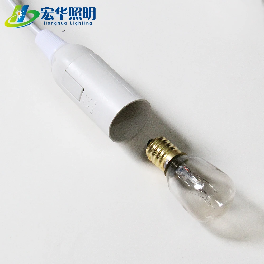 Hanging Lamp E14 Bulb Holder Power Cord For Salt Lamps