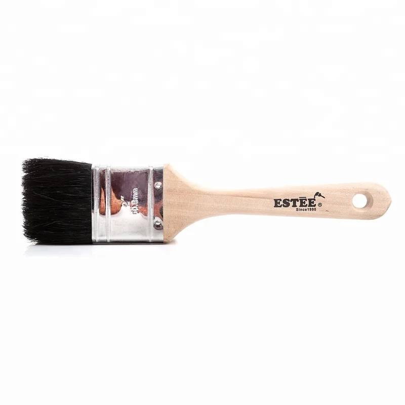 Alibaba поставщик синтетического волокна кисть для краски с деревянной ручкой