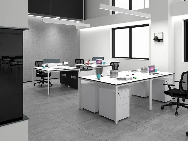 Modern office design combination series 4 person office desk