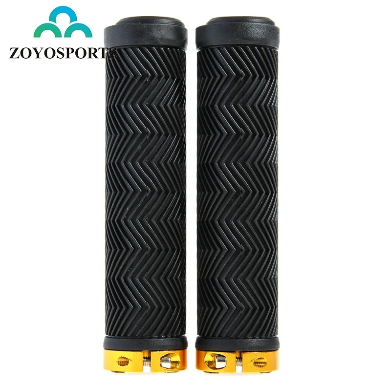 OEM Outdoor Cycling Lockable Handle grips MTB Mountain Bike Fixed Gear Lock-on Grips Bicycle Parts ,5Color