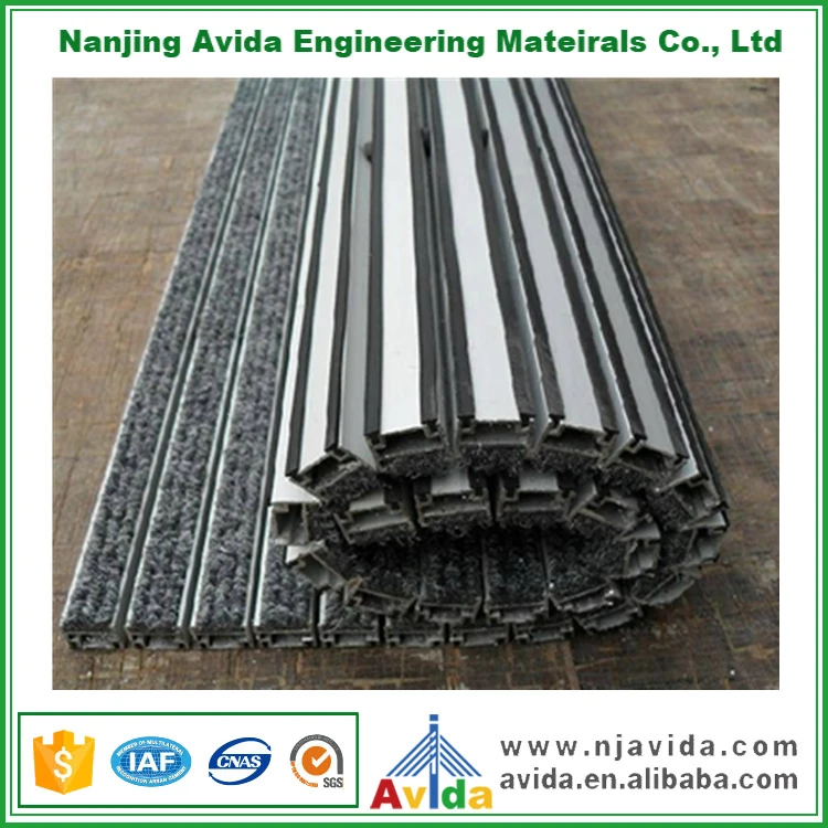 Dust Control Non Slip Aluminum Entrance Door Mat Commercial