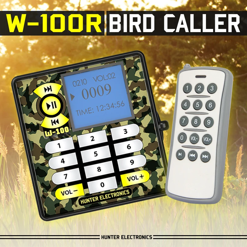MP3 Bird Caller 100W waterproof with WEEKLY timer and Remote ORIGINAL MANUFACTURER