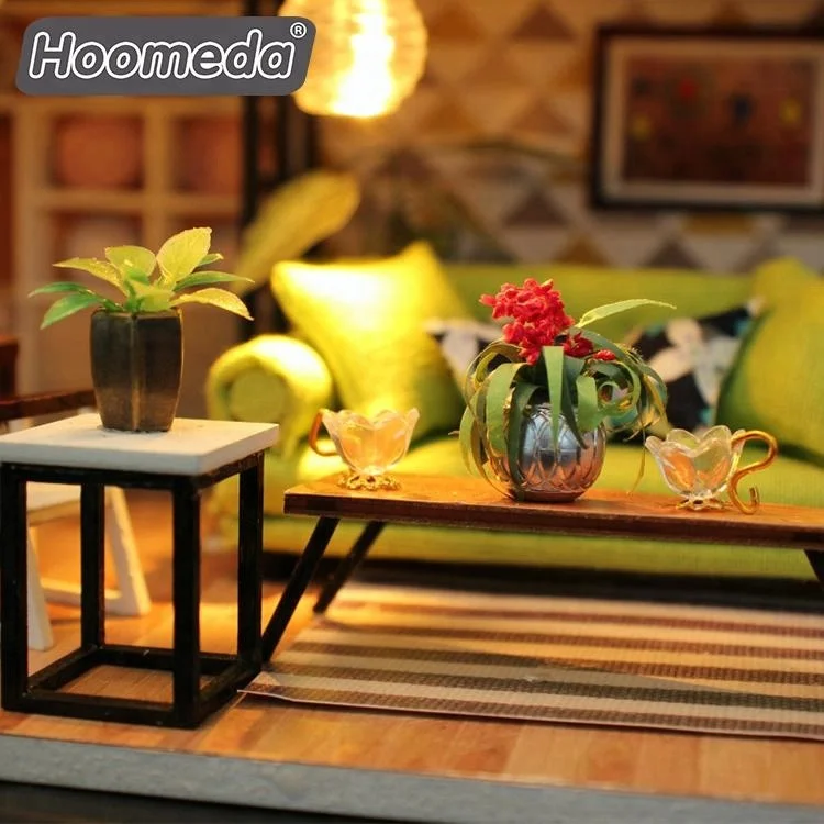 Wholesale toy 1:24 scale miniature wood crafts doll houses