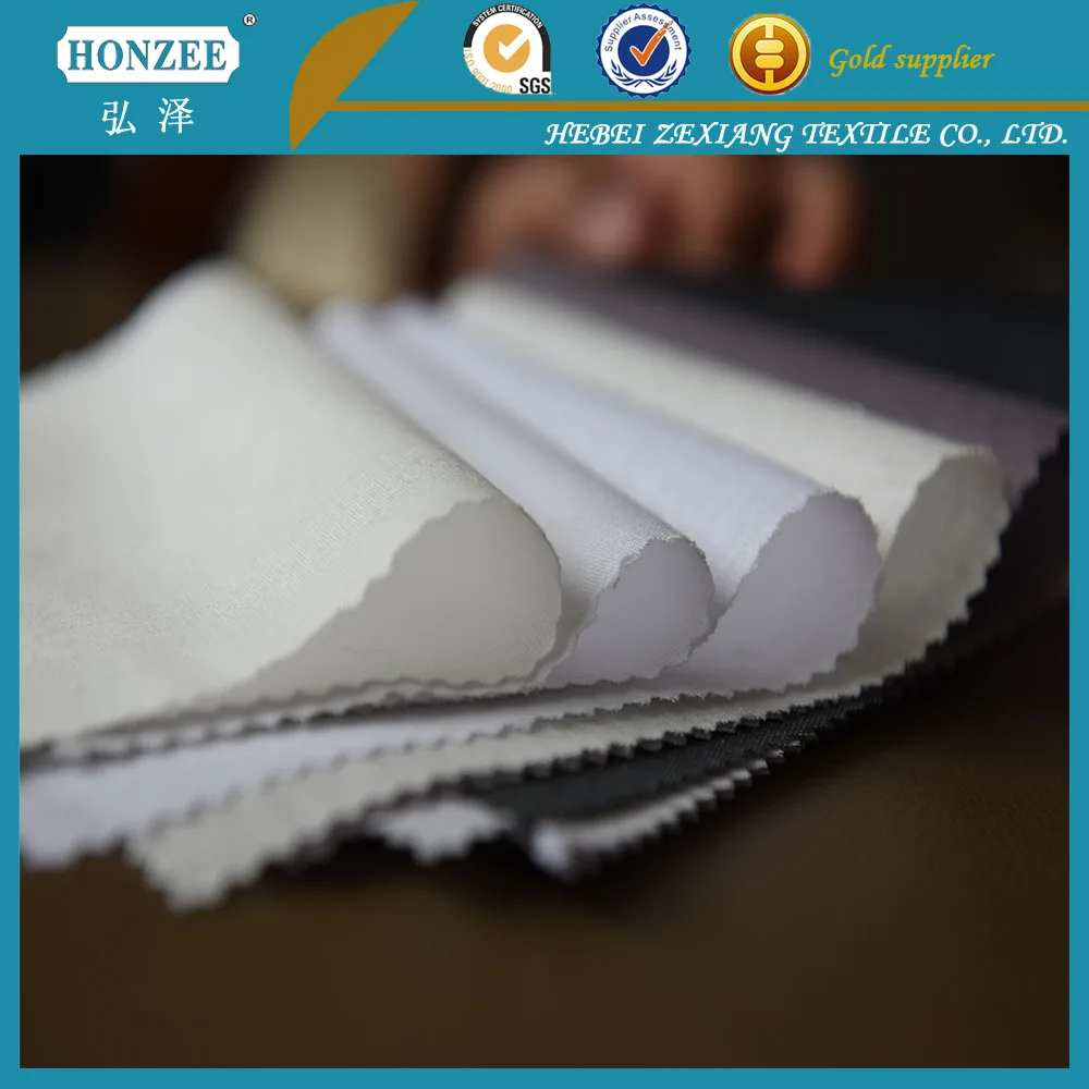 
Factory Supply Woven Fusible Shirt Interlining 