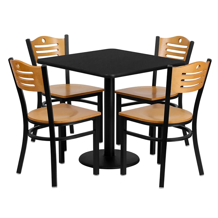 American Restaurant Tables And Chairs Set 4