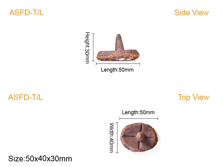 ASFD-T/L - AS Fraggie Holic Coral Frag Disc Ceramic Base Coral Reef Frag Plug