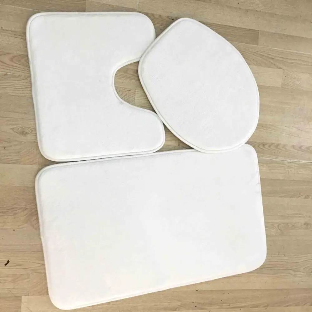 Heat Press Transfer Thermal Printing Memory Foam Flannel Coral Velvet Polyester Blank Doormats Foot Carpet Door Rugs Floor Mats