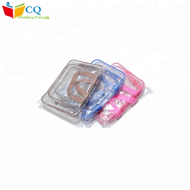 New designed custom shoulder pvc clear plastic zippered storage bag , clear pvc shopping bag for Toiletry