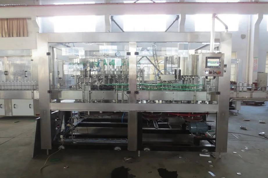 
High speed rotate FULL full automatic beer fillling canning machine equipment for aluminum Cans 