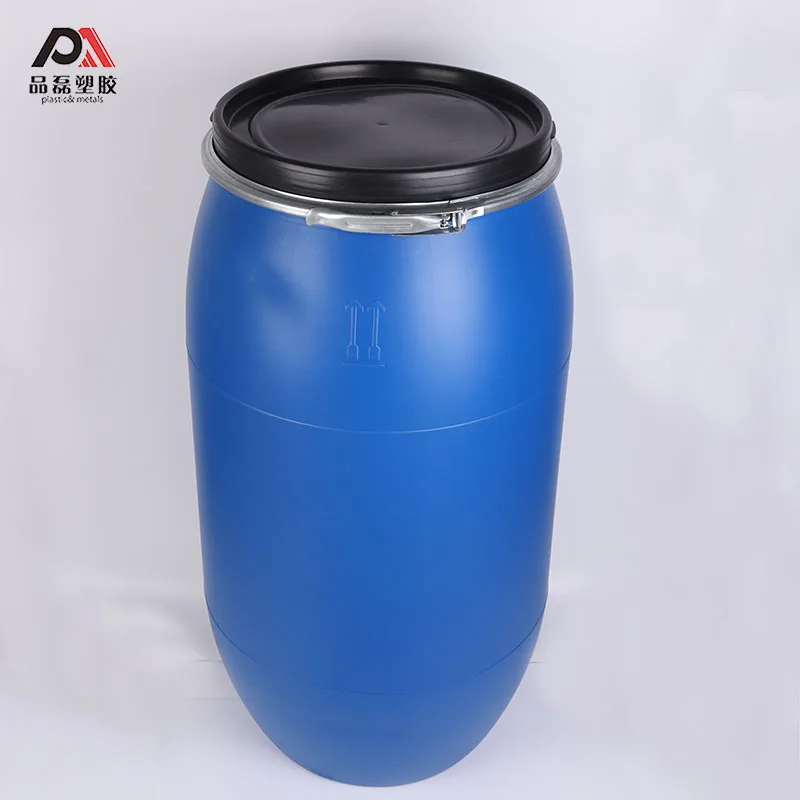 Синий пластиковый контейнер для хранения продуктов питания/воды/химических веществ/топливной упаковки, 30 л, 50 л, 60 л, 120 л, 160 л, 200 л