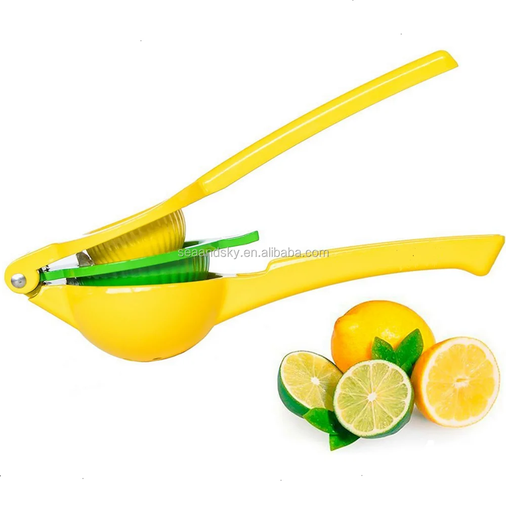 Top Rated Premium Quality Metal Lemon Lime Squeezer - Manual Citrus Press Juicer