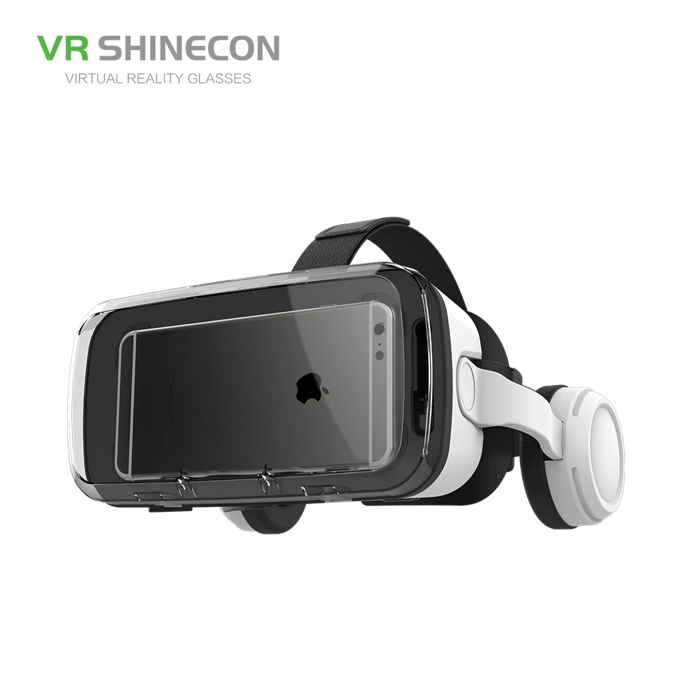 VR Shinecon Extensive Resources 3D Video Virtual Glasses with headphones Private Cinema Blue-tooth VR Glasses
