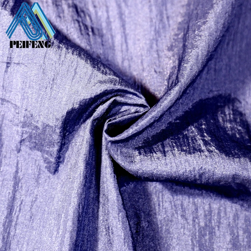 
NTPF0210 210T 70D shinny nylon taffeta crinkle fabric bright nylon fabric 