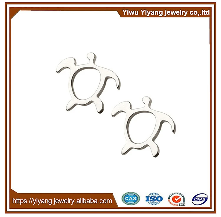 
Silver Earring 925 Sterling Lovely Animal Shape Tortoise Stud Earrings for Kids 