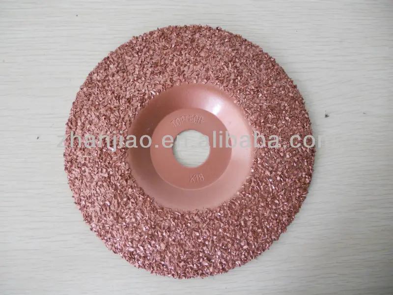 rubber conveyor belt grinding disc with tungsten carbide granule grit K18