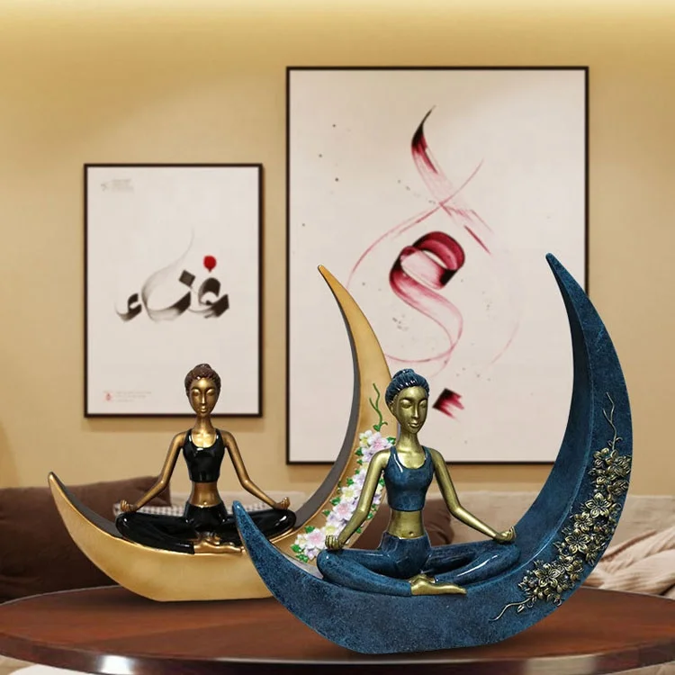 Ballet Dancer Sculptures Girl Resin Figurine Statues Gift Resin Home Decoration Desk Ornament