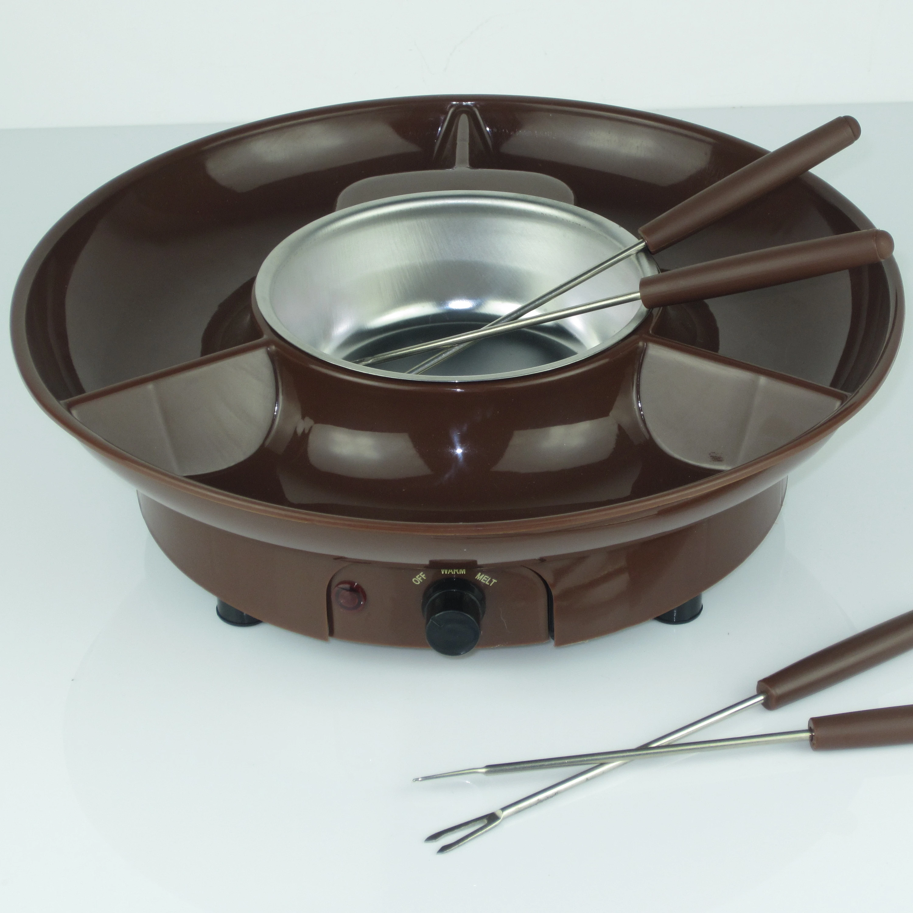 
Chocolate and fruit bowl/chocolate fondue fountain/fruit bowl 