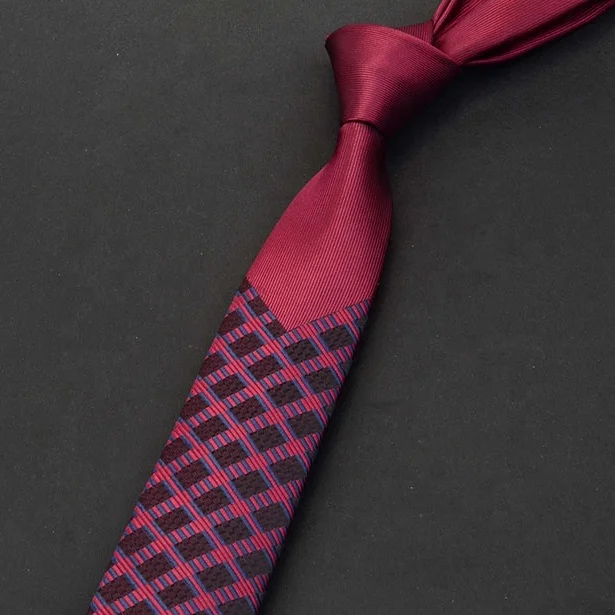 
Mens Skinny Ties Luxury Floral Plaid Neckties Slim Tie Classic Business Wedding Tie For Men 