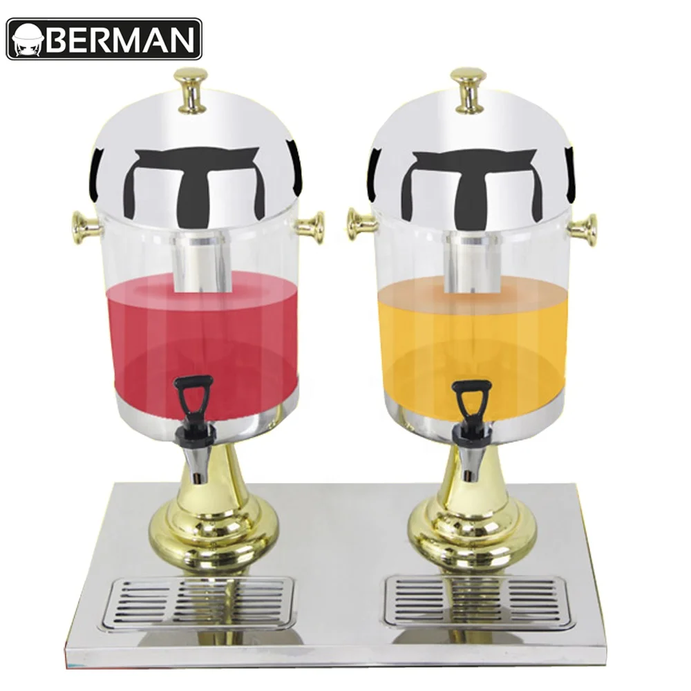 Juice cooling machine 2 door plastic ice table top display beverage drink dispenser cooler