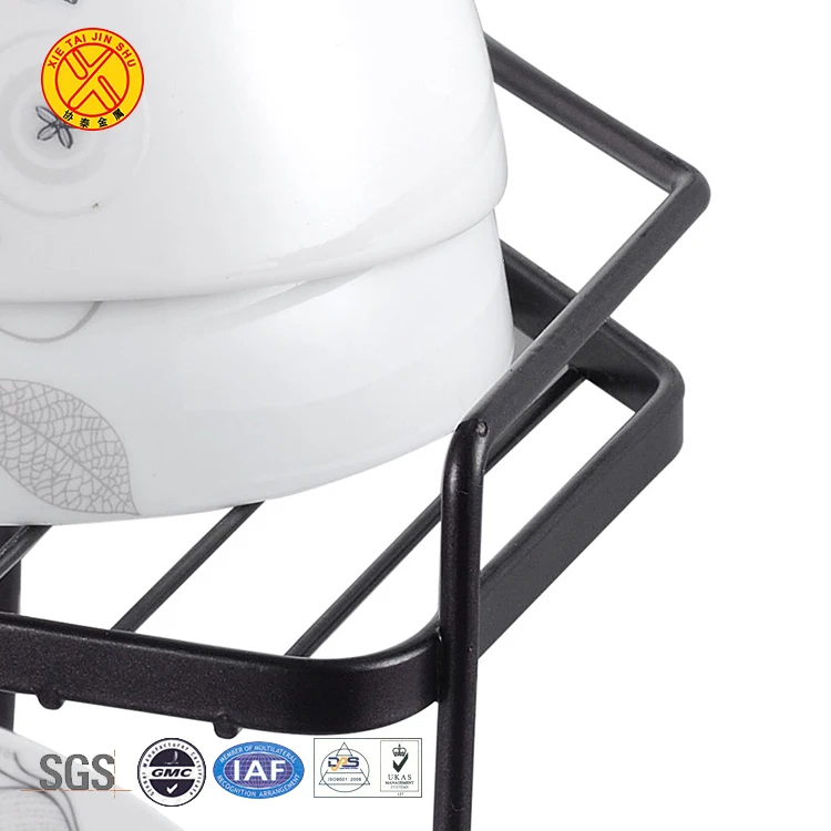 2021 Wholesale Dish Rack 304 Stainless Kitchen Dryer 2 Tier Wire Dish Rack