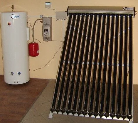 Cooper coil pressurized solar water heater