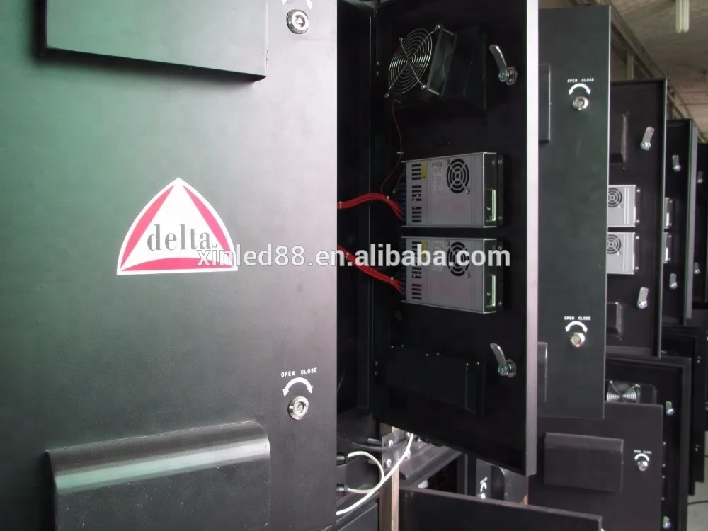 High quality XINLED Fixed install iron steel 960*960mm cabinets mall building P10 P8 advertising big led billboard