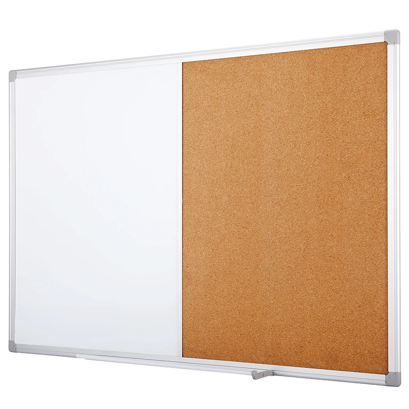 Hot Sale Combination Dry Erase Whiteboard/Cork board for Memo Writing